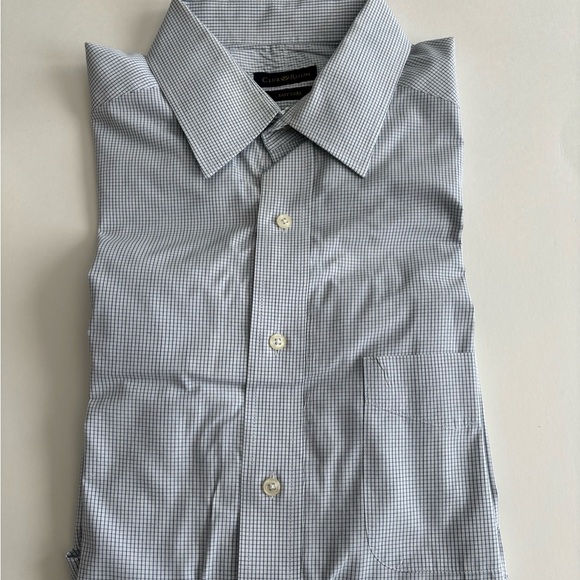 Men’s clubroom shirt, white black jacket size 16 1/2 - Picture 2 of 5